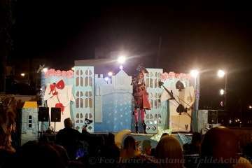 Drag Arush, reinona de las fiestas de Ayatima de Marzagán (Foto Francisco J. Santana)